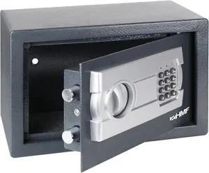 HMF 4612112 Sejf Meblowy z Elektronicznym Zamkiem – Kompaktowe i Bezpieczne Przechowywanie 31x20 cm