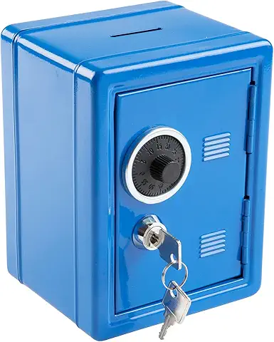 Idena 50036 - Niebieski sejf oszczędnościowy 120x105x160