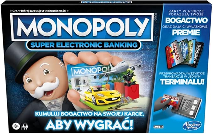 Monopoly Super Electronic Banking – Nowoczesna Gra Planszowa bez Gotówki